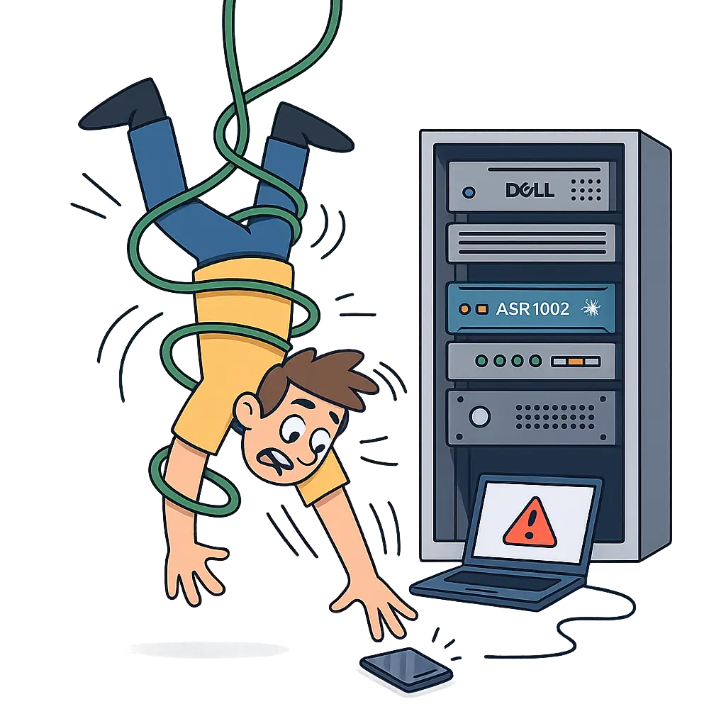 Engenheiro de redes multitarefa resolvendo problemas complexos em ambiente NOC